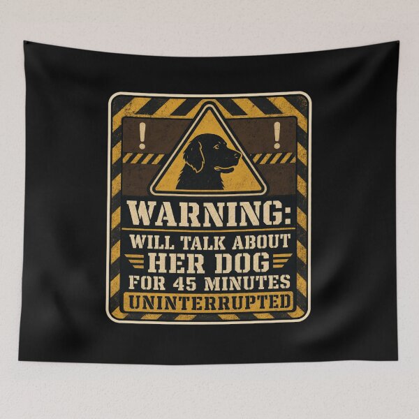 Item preview, Warning Will Talk About Her Dog Shirt, Funny Dog Mom T-Shirt, Dog Lover Gift Shirt, Funny Warning Label Tee, Sarcastic Dog Owner Graphic designed and sold by TshirtsLabs.