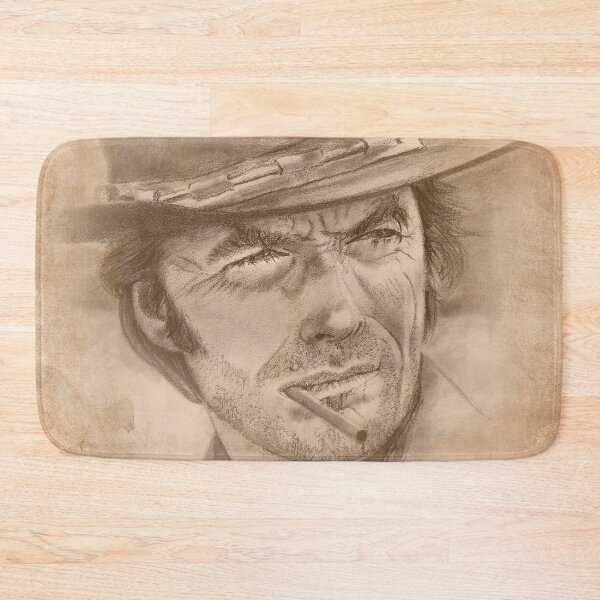 Item preview, Clint Eastwood Portrait Art | Hollywood & Western Movie Legend Pencil Drawing designed and sold by ConorKeeganArt.