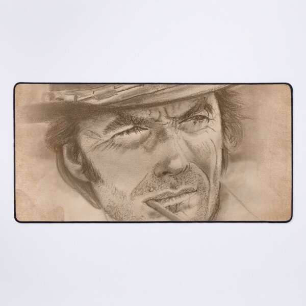 Item preview, Clint Eastwood Portrait Art | Hollywood & Western Movie Legend Pencil Drawing designed and sold by ConorKeeganArt.