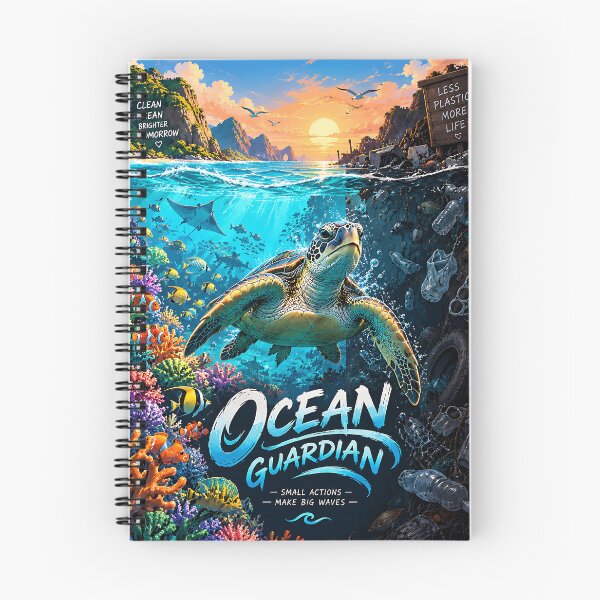 Item preview, Ocean Guardian Sea Turtle Conservation Art designed and sold by GenZStickerHub1.