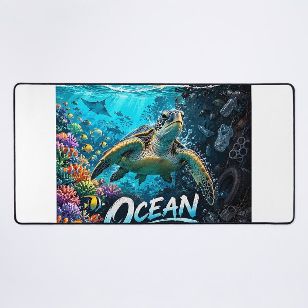 Item preview, Ocean Guardian Sea Turtle Conservation Art designed and sold by GenZStickerHub1.