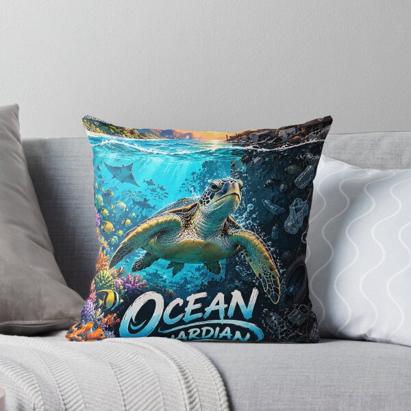 Item preview, Ocean Guardian Sea Turtle Conservation Art designed and sold by GenZStickerHub1.