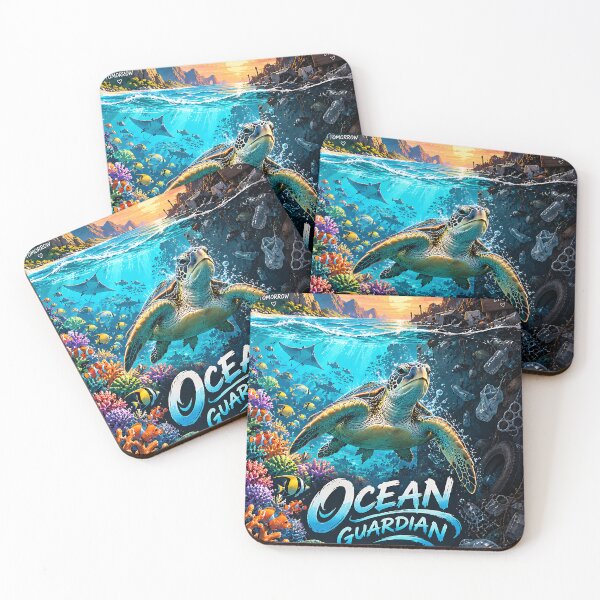 Item preview, Ocean Guardian Sea Turtle Conservation Art designed and sold by GenZStickerHub1.
