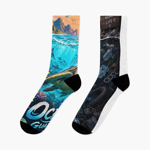 Item preview, Ocean Guardian Sea Turtle Conservation Art designed and sold by GenZStickerHub1.