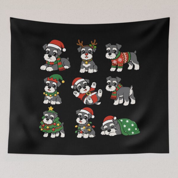Item preview, Funny Miniature Schnauzer Dog Christmas Holiday Xmas Mom Dad designed and sold by rafaeltto.