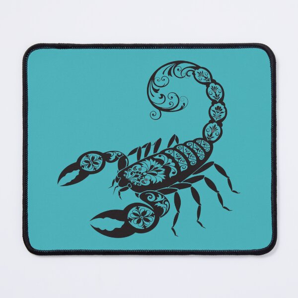 Item preview, Floral Scorpio Zodiac Scorpion – Ornamental Botanical Astrology designed and sold by Mousy17.