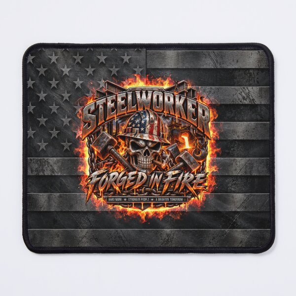 Item preview, Steelworker Forged In Fire – No Quit Blue Collar All Day designed and sold by artistwill.