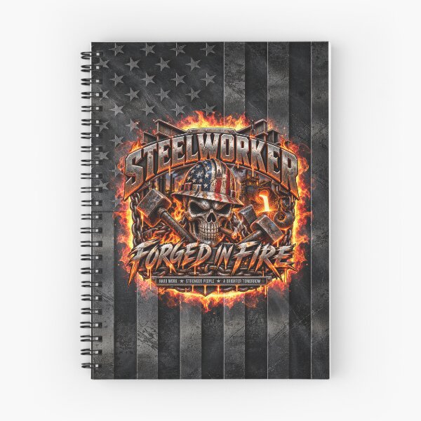 Item preview, Steelworker Forged In Fire – No Quit Blue Collar All Day designed and sold by artistwill.