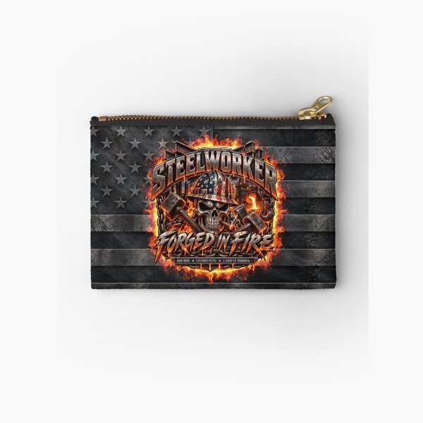 Item preview, Steelworker Forged In Fire – No Quit Blue Collar All Day designed and sold by artistwill.