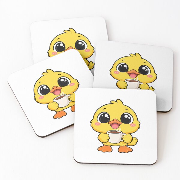 Item preview, Cute Kawaii Duck With Coffee designed and sold by Eternalski.