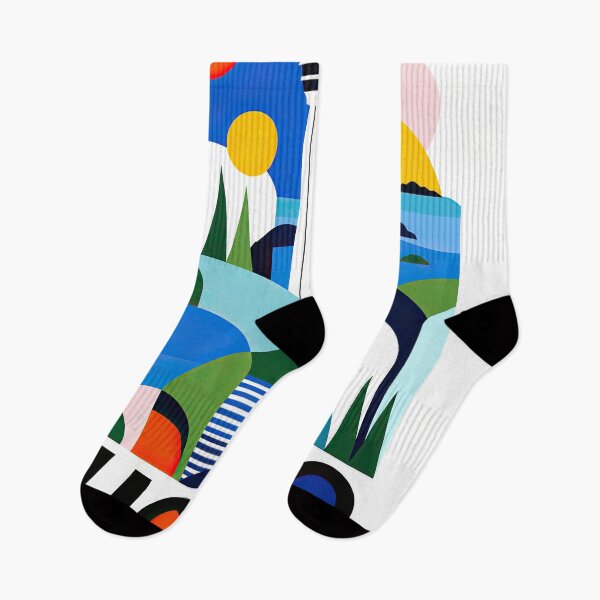 Item preview, Colorful geometric Finland travel poster featuring Helsinki land designed and sold by ckybe.