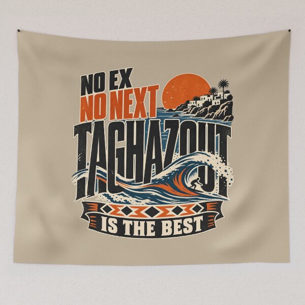 Item preview, Taghazout Morocco Brutalist Surf – Vintage Wave Streetwear designed and sold by AmiGraph.