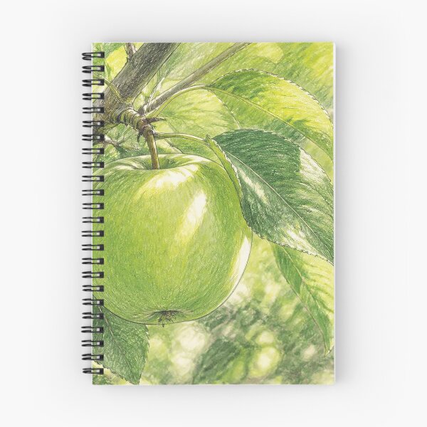 Item preview, Color sketch of a green apple designed and sold by Mariyana-Design.