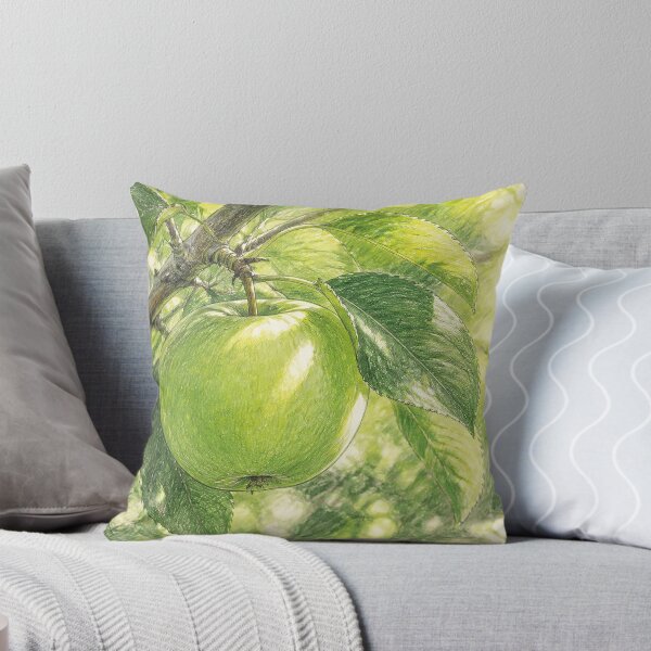 Item preview, Color sketch of a green apple designed and sold by Mariyana-Design.