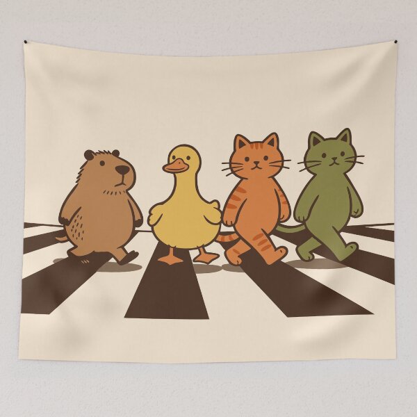 Item preview, Abbey Road Chill Animal Funny Crosswalk designed and sold by Hotfresh.