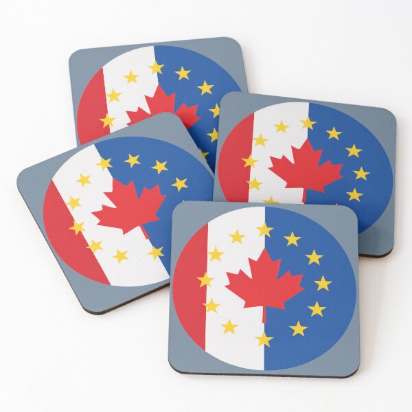 Item preview, Canada — European Union — Fusion Emblem designed and sold by The Digital Compass.