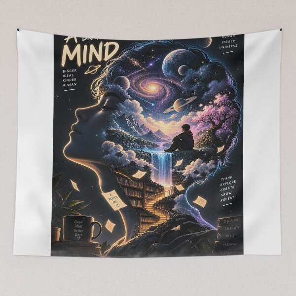 Item preview, Astral Mindscape Universe Within Cosmic Art designed and sold by GenZStickerHub1.