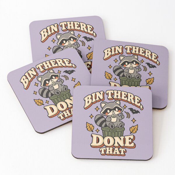 Item preview, Bin There, Done That Funny Raccoon designed and sold by  MAD's Recreation Studio.