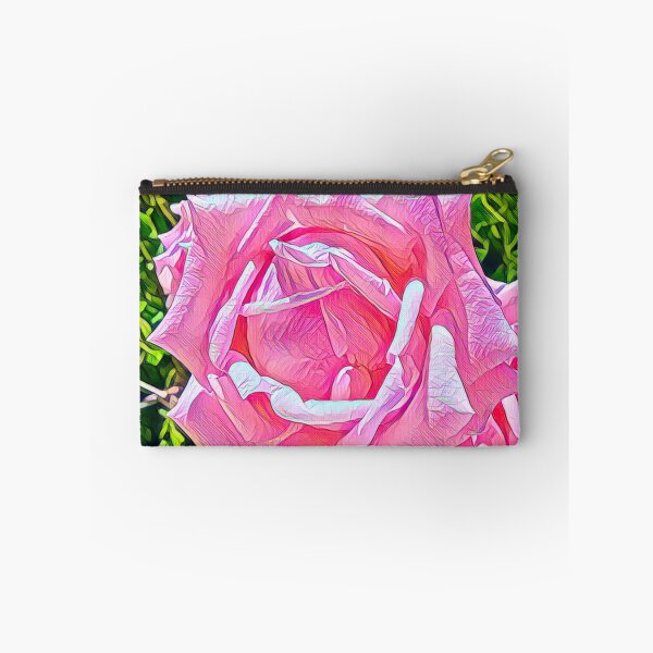 Item preview, Pink Rose Bloom - Stylized Botanical Art designed and sold by BalkanBloomArt.