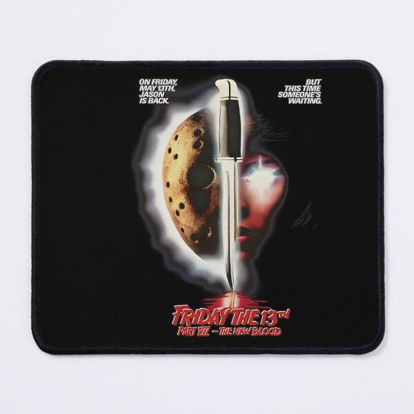 Item preview, Friday the 13th Part VII Jason Mask Horror Knife Poster designed and sold by JenoHapes.