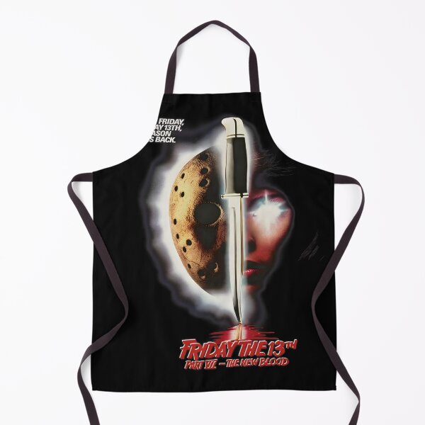 Item preview, Friday the 13th Part VII Jason Mask Horror Knife Poster designed and sold by JenoHapes.
