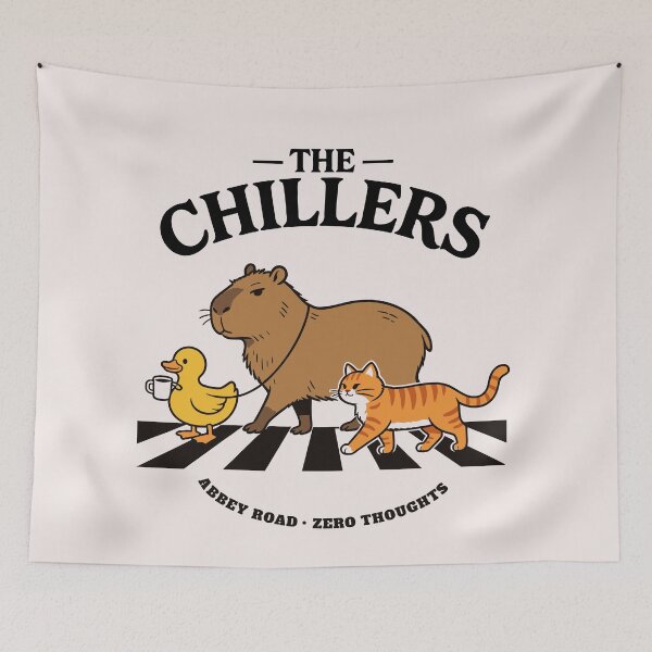 Item preview, Abbey Road Chill Animal Crosswalk Natural designed and sold by Hotfresh.