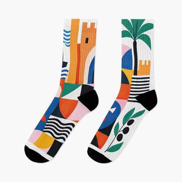 Item preview, Colorful geometric travel poster featuring Sfax, Tunisia, with designed and sold by ckybe.