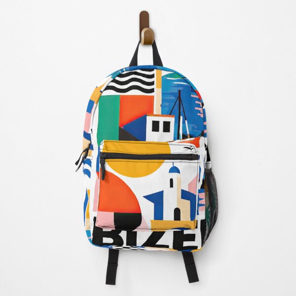 Item preview, Colorful geometric travel poster of Bizerte, Tunisia featuring designed and sold by ckybe.