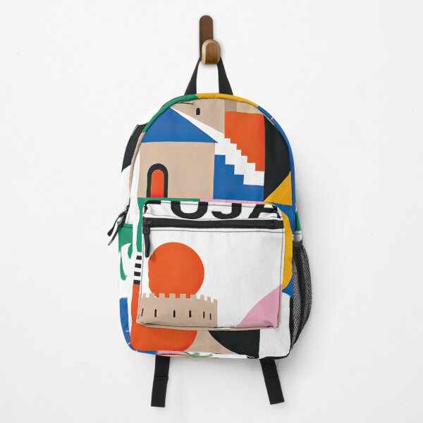 Item preview, Geometric travel poster depicting Fujairah landmarks, mosque, mo designed and sold by ckybe.