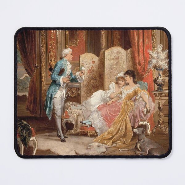Item preview, A Gallant Visit (20th century) - Carl Schweninger the Younger designed and sold by SALON DES ARTS.