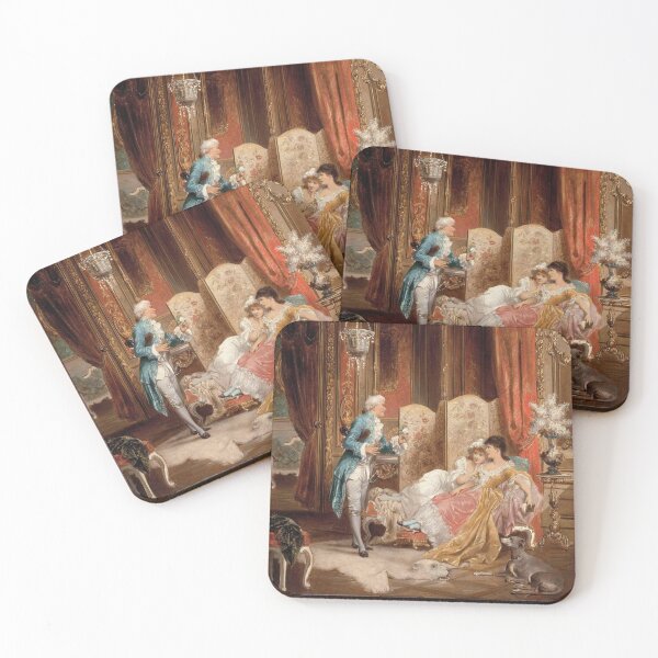 Item preview, A Gallant Visit (20th century) - Carl Schweninger the Younger designed and sold by SALON DES ARTS.