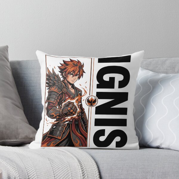 Item preview, Flame Warrior Anime Fighter Fiery Fantasy Art designed and sold by StickerNestYou.