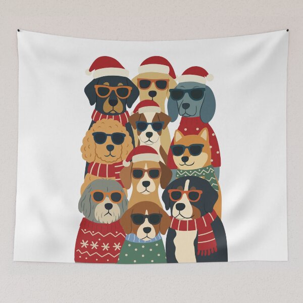 Item preview, Funny Christmas Dogs – Cute Holiday Dog Christmas Design designed and sold by station-one.