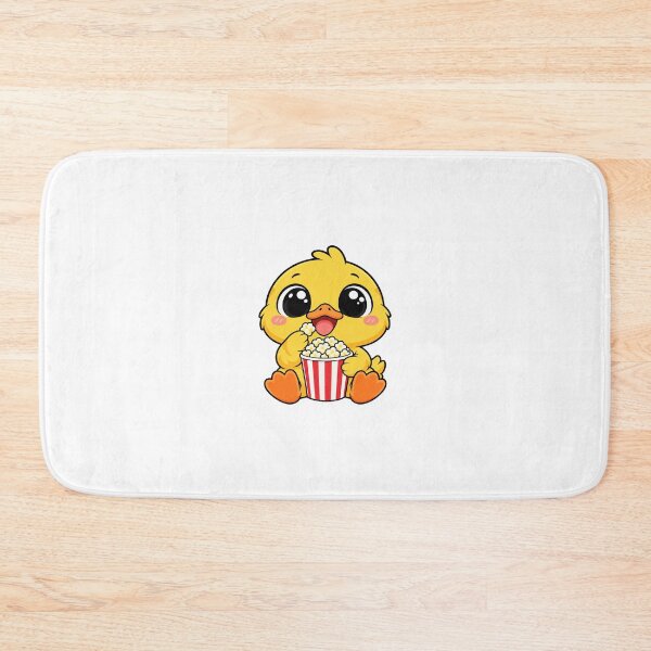 Artikelvorschau, Niedliche Kawaii-Ente mit Popcorn entworfen und verkauft von Eternalski.