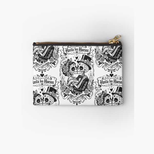 Item preview, Day Of The Dead Skeleton Couple Kissing Art designed and sold by Skulls & Calaveras.