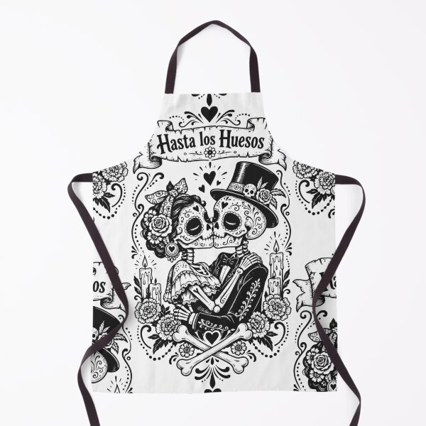 Item preview, Day Of The Dead Skeleton Couple Kissing Art designed and sold by Skulls & Calaveras.