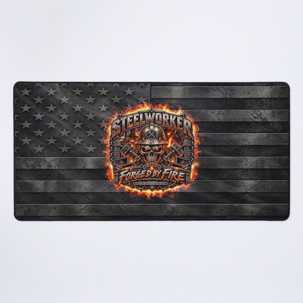 Item preview, Steelworker Forged by Fire – No Quit Blue Collar All Day designed and sold by artistwill.