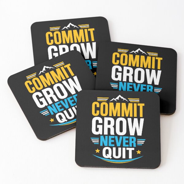 Item preview, Commit Grow Never Quit Mountain Motivation designed and sold by rejowan-arts.