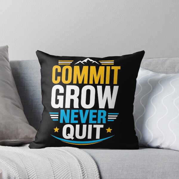 Item preview, Commit Grow Never Quit Mountain Motivation designed and sold by rejowan-arts.