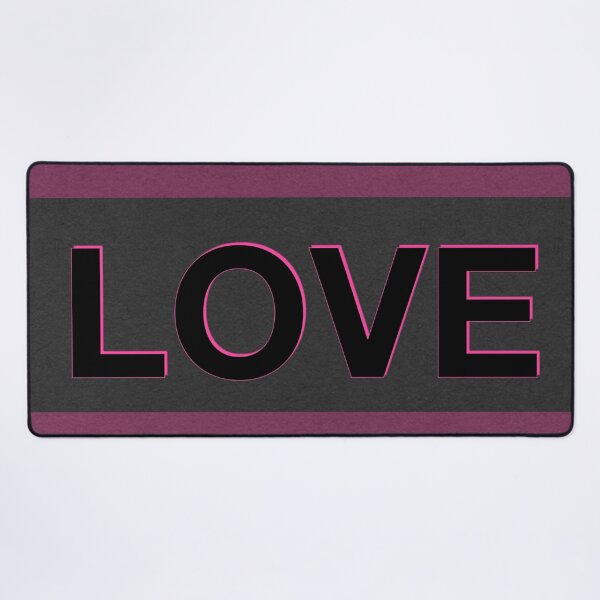 Item preview, Bold Black LOVE Text with Color Borders designed and sold by IntelliMindDesigns.
