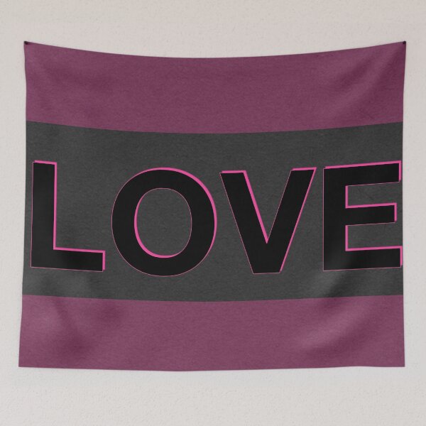 Item preview, Bold Black LOVE Text with Color Borders designed and sold by IntelliMindDesigns.