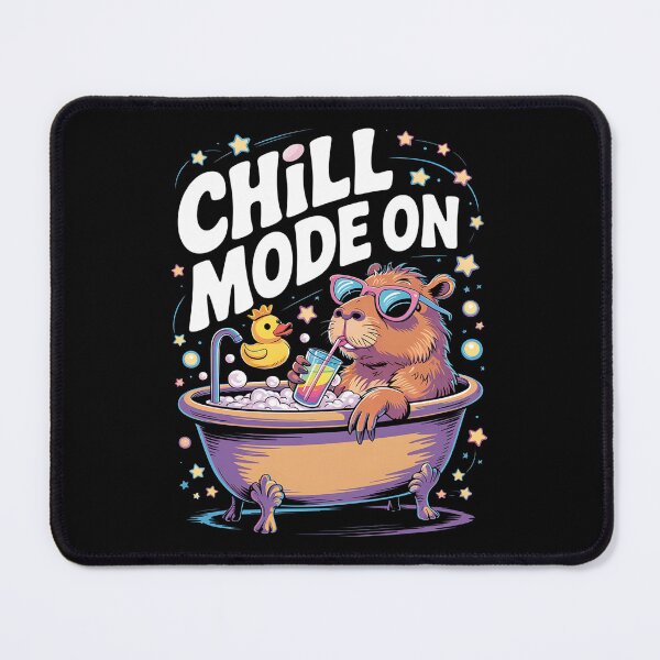Item preview, Chill Mode Capybara – Colorful Summer Bathhouse Relaxation Vibes designed and sold by Taans-Creation.