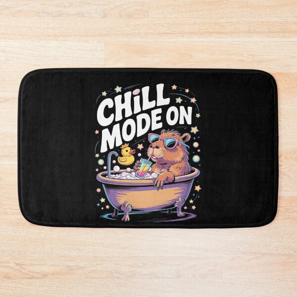 Item preview, Chill Mode Capybara – Colorful Summer Bathhouse Relaxation Vibes designed and sold by Taans-Creation.