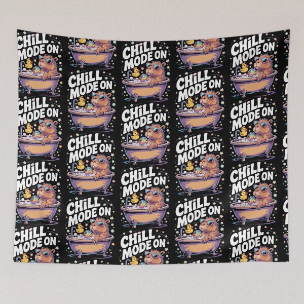 Item preview, Chill Mode Capybara – Colorful Summer Bathhouse Relaxation Vibes designed and sold by Taans-Creation.