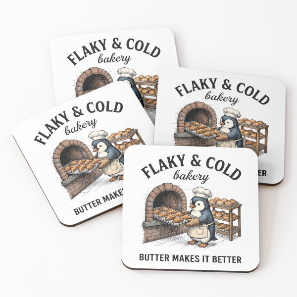 Item preview, Adorable Penguin Chef Cozy Bakery Food Art designed and sold by StickerNestYou.
