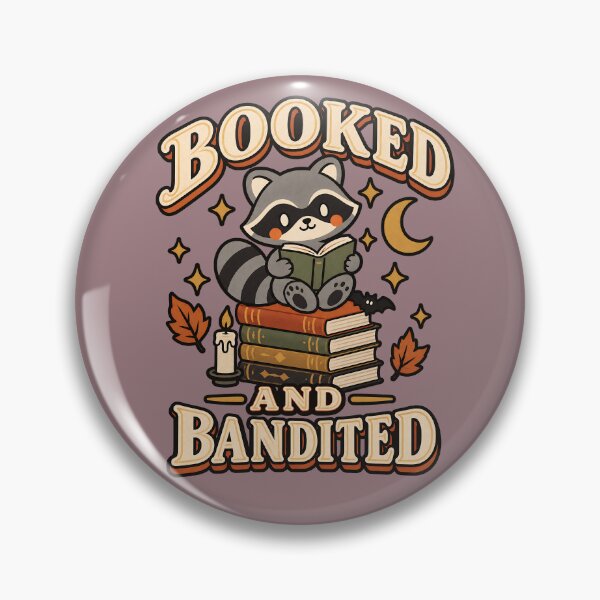 Item preview, Booked and Bandited Raccoon Book Lover designed and sold by  MAD's Recreation Studio.