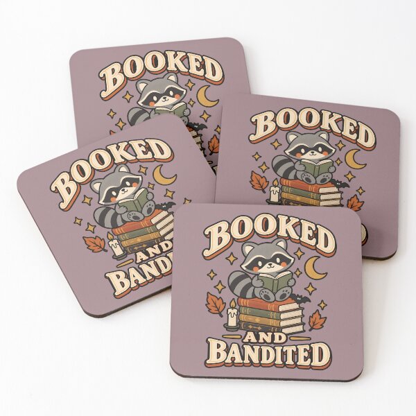 Item preview, Booked and Bandited Raccoon Book Lover designed and sold by  MAD's Recreation Studio.