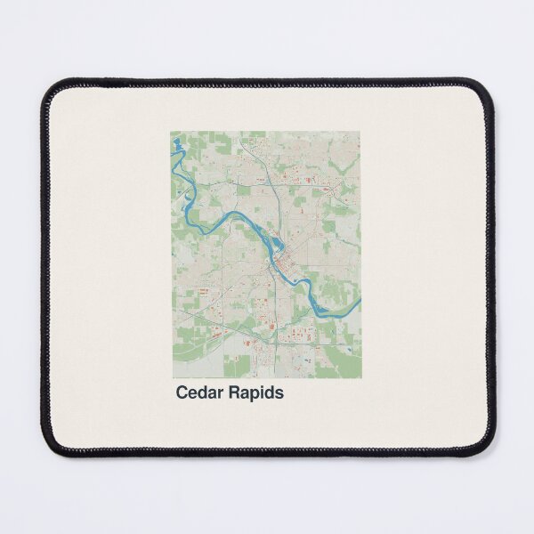 Item preview, Cedar Rapids Minimalistic Map Art designed and sold by MapsNerd.