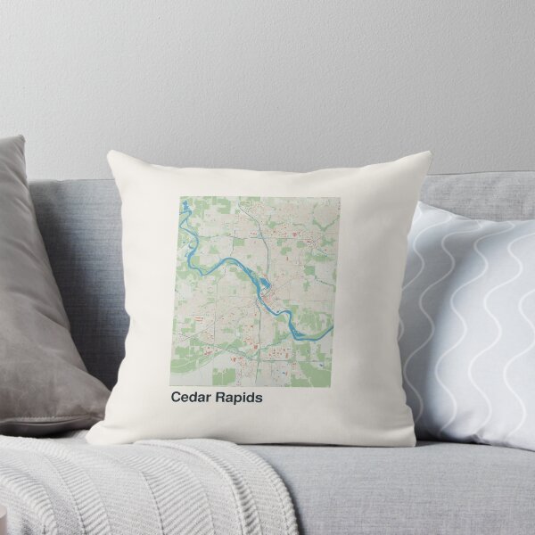 Item preview, Cedar Rapids Minimalistic Map Art designed and sold by MapsNerd.