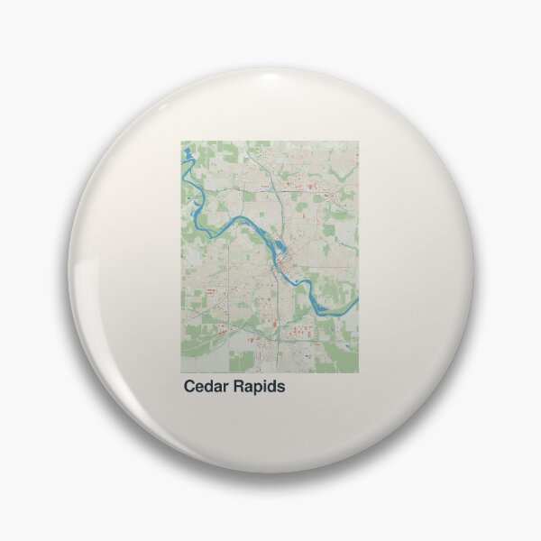 Item preview, Cedar Rapids Minimalistic Map Art designed and sold by MapsNerd.